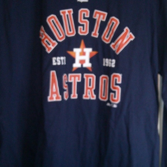 Majestic Other - Majestic Houston Astros Long Sleeve T-Shirt MLB‎ Baseball Mens Size L NWOT